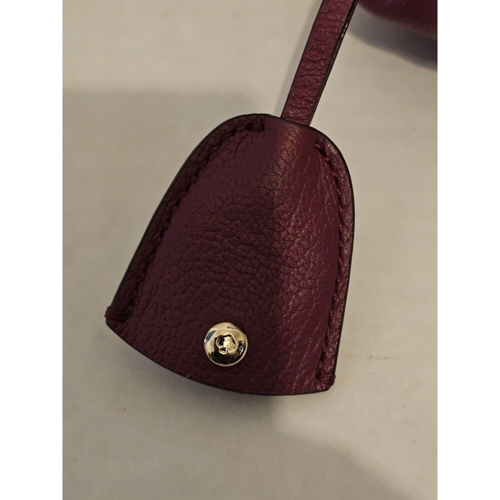 Kate Spade NY Keanette Anna Court Leather Crossbody Bag Shoulder Bag Red Plum - Picture 7 of 12